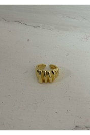 Heliophilia Silver Anillo de Cuerpo de Latón Dorado Ajustable